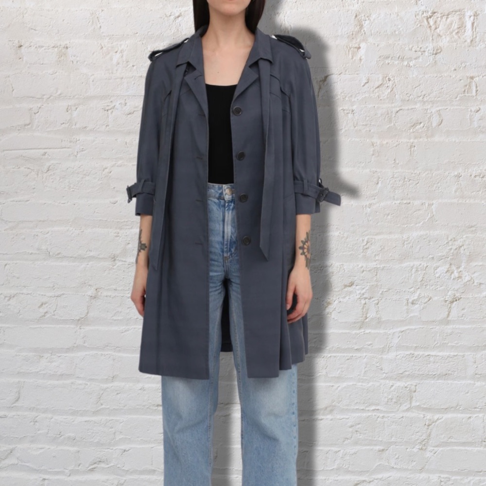 MOSCHINO DARK GREY TRENCH